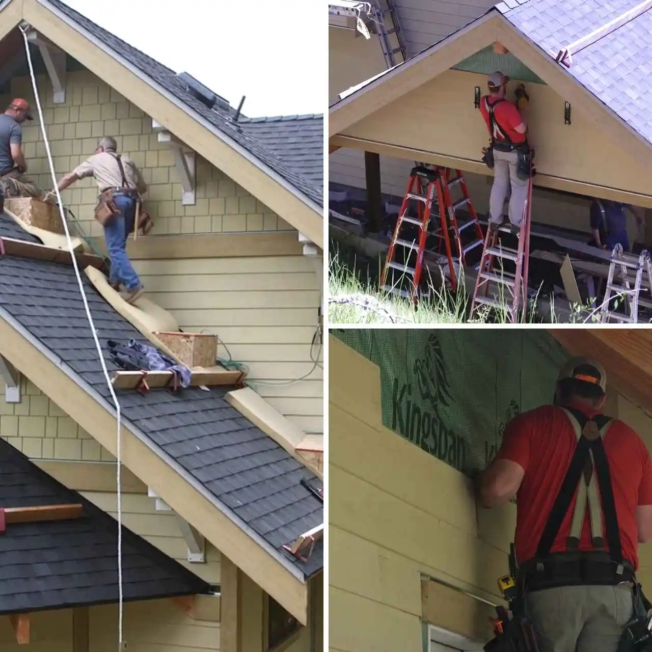 Fiber cement siding installation on an Allen, TX home