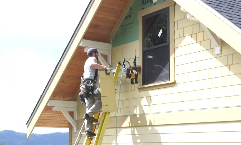 Fiber cement siding installation process