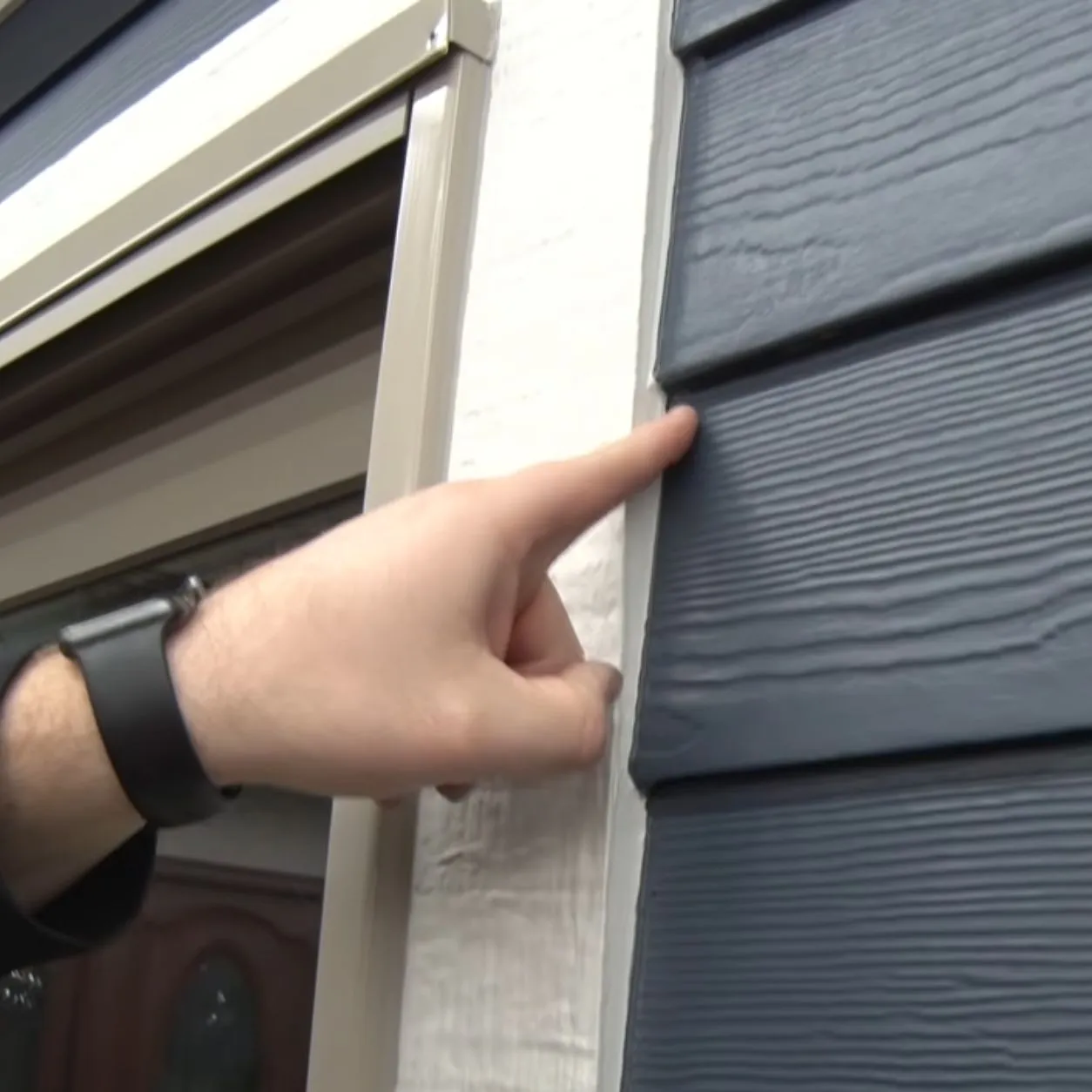 Fiber cement siding wall detail